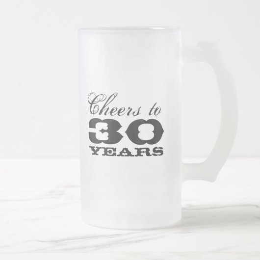 30e anniversaire Beer Mug pour hommes | À trente (Droit)