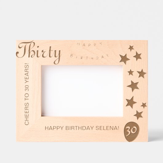 30e anniversaire cadre de conservation gravé (Recto)