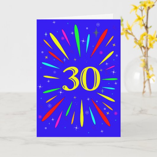 30e anniversaire carte d'explosion (Fleur jaune)