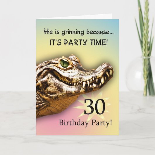 30e Anniversaire Carte d'invitation (Devant)