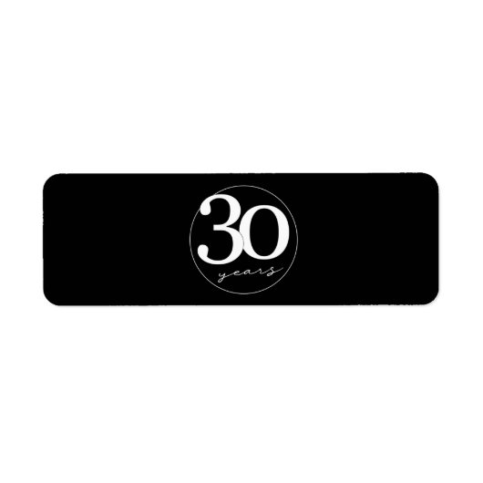 30e anniversaire Cigar Seal Étiquette Party Favor (Devant)