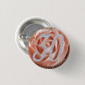 30e Anniversaire Cupcake 3 Cm Round Badge (Devant & derrière)