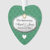 30e Anniversaire de Mariage Anniversaire Vert Z08 (devant)