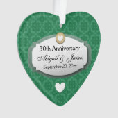 30e Anniversaire de Mariage Anniversaire Vert Z08 (devant)