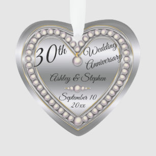 30e anniversaire de Mariage Pearl Jubliee Keepsaké