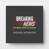 30e anniversaire de travail Plaque de table avec l (Devant)