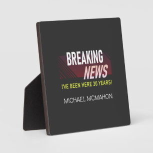 30e anniversaire de travail Plaque de table avec l