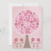 30e anniversaire Designer Pink Tree Invitation (Devant)