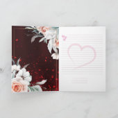 30e anniversaire du mariage carte de voeux d'or (Intérieur)