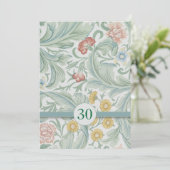 30e anniversaire du mariage Invitations vintages (Debout devant)