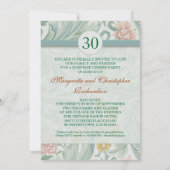 30e anniversaire du mariage Invitations vintages (Dos)