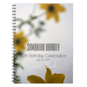 30e anniversaire Fête Floral Livre d'invité