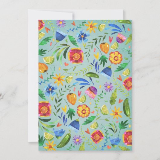 30e anniversaire Fiesta Invitation (Dos)