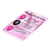 30e anniversaire fille magnet poème (Côté Gauche)