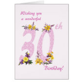 30e anniversaire Fleur numéros décorés (Devant)