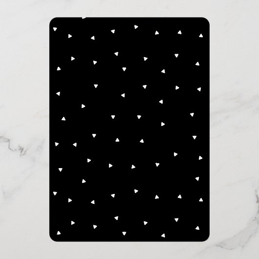 30e anniversaire Foil Invitation (Verso)