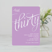 30e anniversaire Foil Invitation (Debout devant)