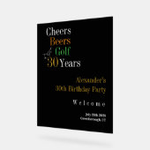 30e anniversaire Golf Cheers Bières Black Gold Wel (Angle)