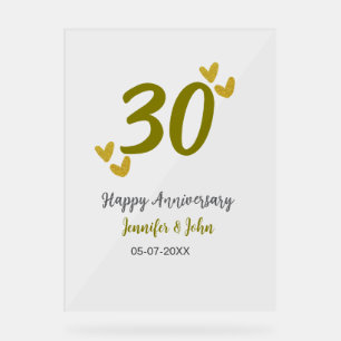 30e anniversaire heureux couple de mariages gris d