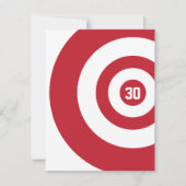 30e anniversaire - Invitation à Bullseye cible (Devant)