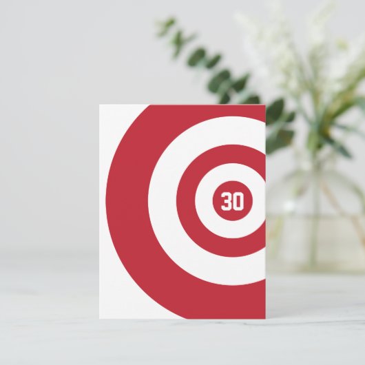 30e anniversaire - Invitation à Bullseye cible (Debout devant)