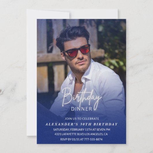 30e anniversaire invitation Anniversaire Dîner Pho (Devant)