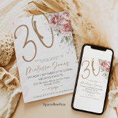 30e anniversaire Invitation Brunch Invitation