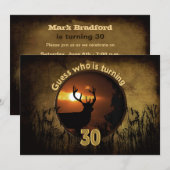 30E ANNIVERSAIRE INVITATION - coucher du soleil, c (Devant / Derrière)