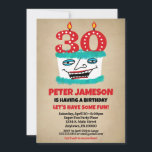 30e anniversaire Invitation Funny Cake Mens Décont<br><div class="desc">Un drôle de gâteau d'anniversaire de dessin animé 30e invitation pour un mari,  un ami,  un père ou grand-père ou des dames,  aussi!</div>