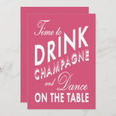 30e anniversaire Invitation Heure de boire du Cham (Devant / Derrière)