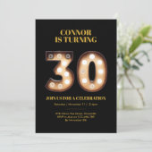 30e anniversaire invitation lumières vives (Debout devant)