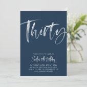 30e anniversaire Invitation Mens Marine moderne Tr (Debout devant)