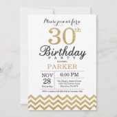 30e anniversaire Invitation Parties scintillant d' (Devant)