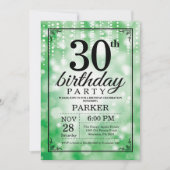 30e anniversaire Invitation Parties scintillant ve (Devant)