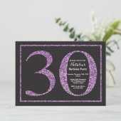 30e anniversaire Invitation Parties scintillant vi (Debout devant)