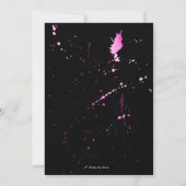 30e anniversaire Invitation Pink Purple Aquarelle (Dos)