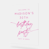 30e anniversaire minimum Pink Frosted Bienvenue (Angle)