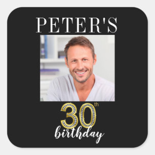 30e anniversaire photo Favoriser les Étiquettes