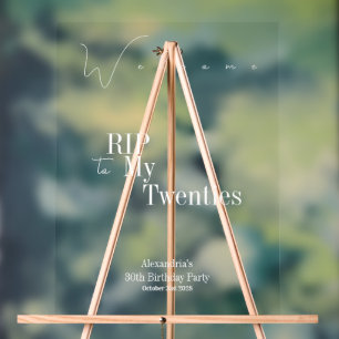 30e anniversaire RIP 20s Affiche de bienvenue de f