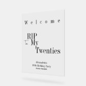 30e anniversaire RIP 20s Party Bienvenue minimal (Angle)