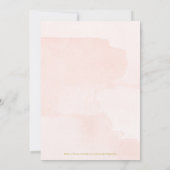 30e anniversaire rose et or Invitation (Dos)