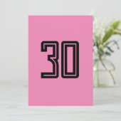 30E ANNIVERSAIRE SIMPLE ROSE INVITATION PERSONNALI (Debout devant)