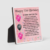 30e anniversaire Soeur Poem Plaque (Recto)