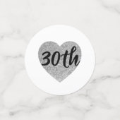 30e anniversaire table confetti (Petit recto)