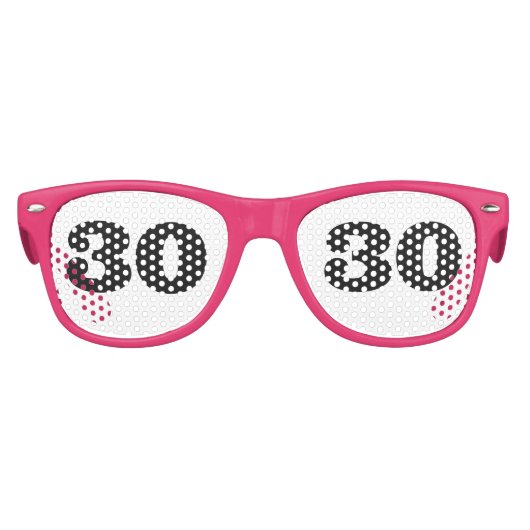 30E ANNIVERSAIRE TORTIE FÊTE ROSE Lunettes de sole (Devant)