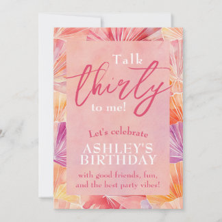 30e Anniversaire Trente à moi Invitation