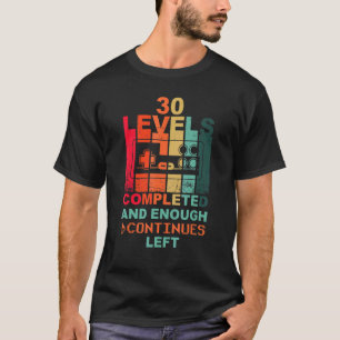 30e Birthday Level 30 Gamepad Retro Gamer T-shirt