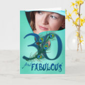 30e 'Birthday'-sjabloon Kaart (Gele Bloem)