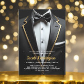 30e Black and Gold Tuxedo verjaardagsevenement Kaart