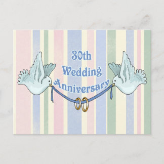 30e bruiloft Jubileum Gifts Briefkaart